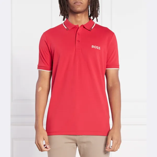Поло стандартного кроя Paddy Pro досада Boss, красный 
Поло стандартного кроя Paddy Pro досада Boss, красный