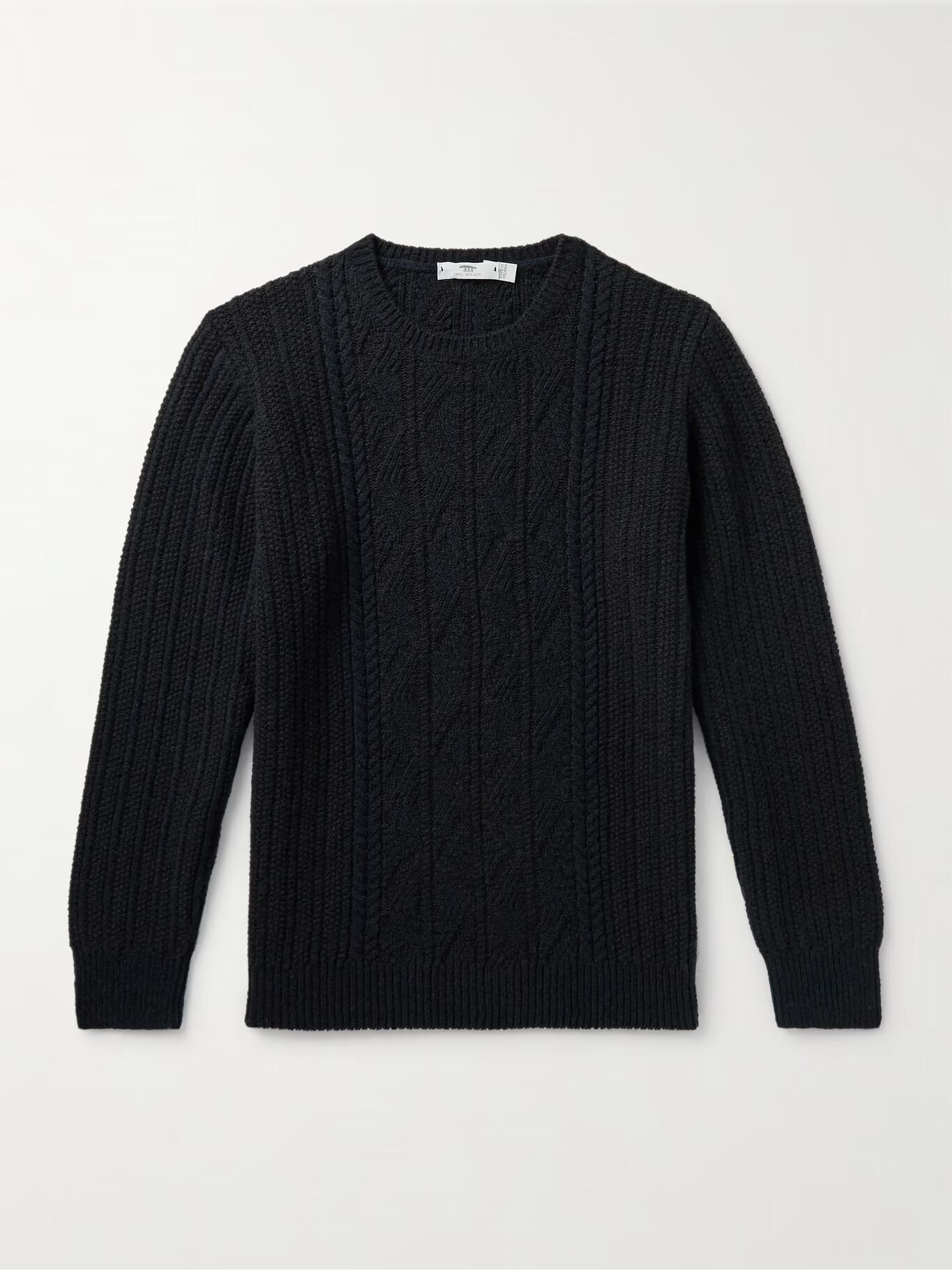 Свитер из смеси мериносовой шерсти и кашемира аран-вязаный INIS MEÁIN, темно-синий
Свитер из смеси мериносовой шерсти и кашемира аран-вязаный INIS MEÁIN, темно-синий