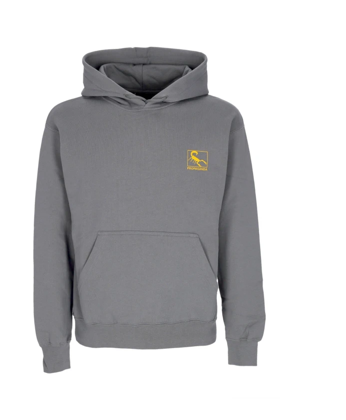 Серая толстовка с капюшоном, длинными рукавами и карманом-кенгуру. Propaganda, серый
Серая толстовка с капюшоном, длинными рукавами и карманом-кенгуру. Propaganda, серый