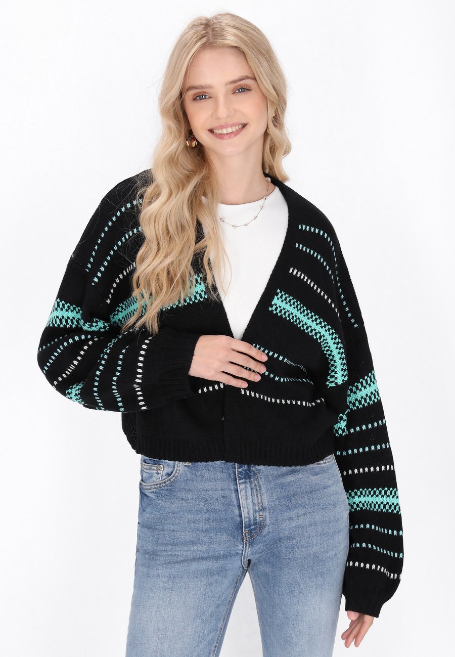 Кардиган IZIA Cardigan, Black Aqua/Black
Кардиган IZIA Cardigan, Black Aqua/Black