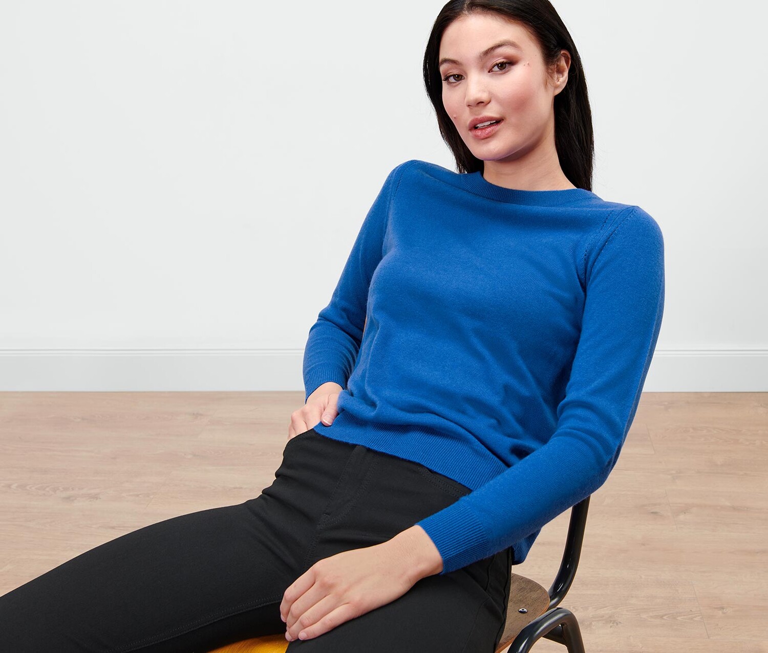 Свитер тонкой вязки из кашемира Tchibo, синий кобальт
Свитер тонкой вязки из кашемира Tchibo, синий кобальт