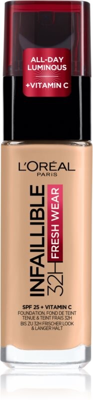 Жидкая основа длительного действия L’Oréal Paris Infaillible 32H Fresh Wear, оттенок 120 Vanilla 30 мл
Жидкая основа длительного действия L’Oréal Paris Infaillible 32H Fresh Wear, оттенок 120 Vanilla 30 мл
