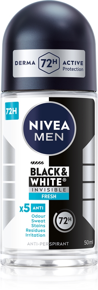 Невидимый черно-белый шариковый антиперспирант для мужчин Nivea, 50 мл
Невидимый черно-белый шариковый антиперспирант для мужчин Nivea, 50 мл