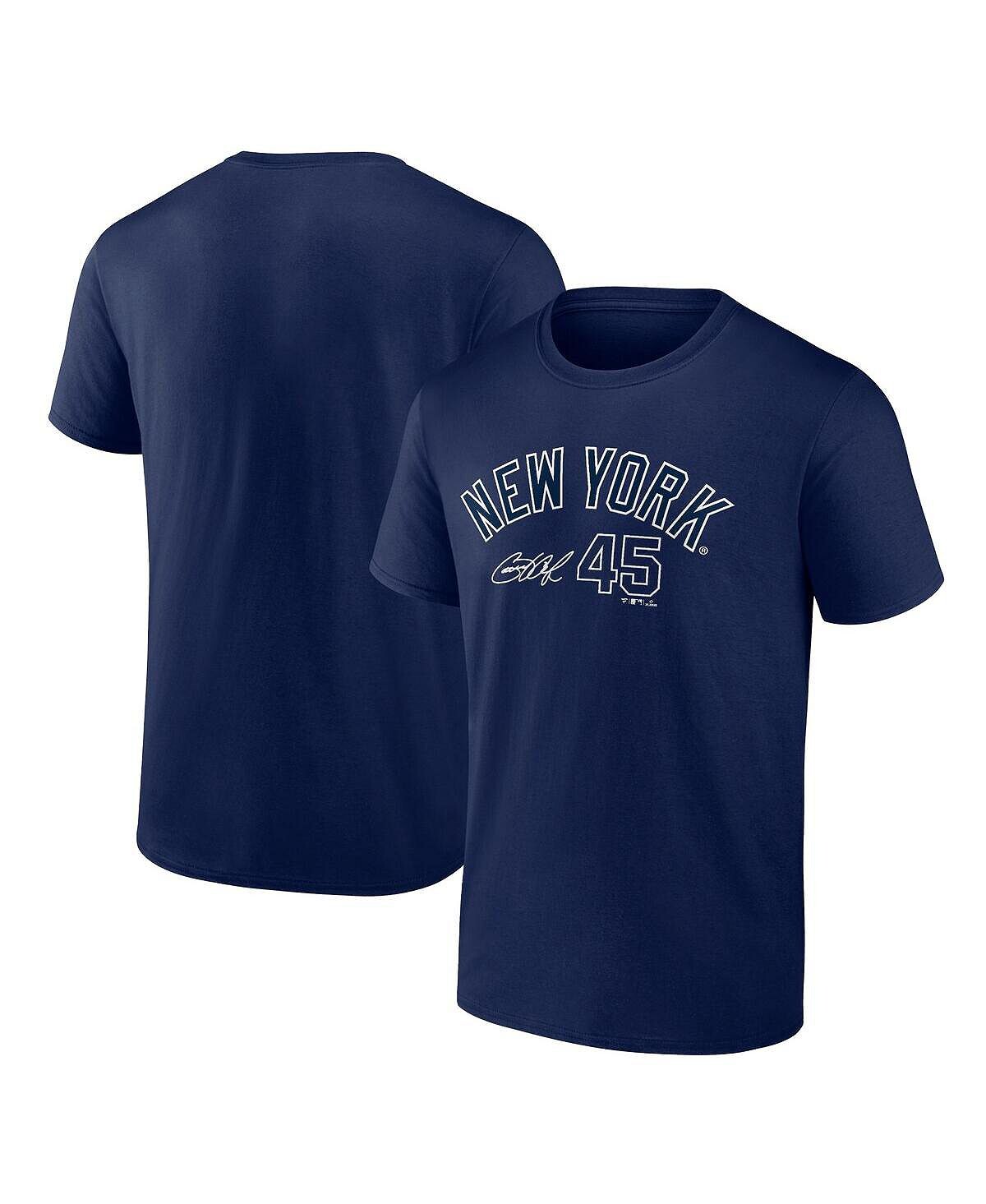 Мужская фирменная футболка gerrit cole navy new york yankees с именем и номером игрока Fanatics, синий
Мужская фирменная футболка gerrit cole navy new york yankees с именем и номером игрока Fanatics, синий