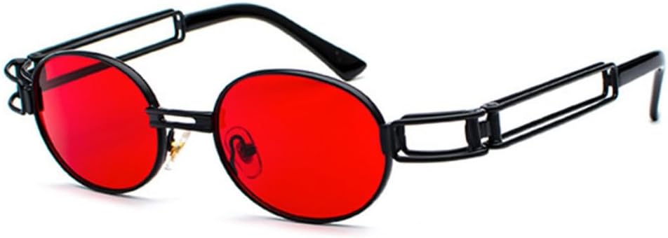 Модные круглые солнцезащитные очки для женщин и мужчин в винтажном стиле с металлической оправой и в стиле стимпанк, солнцезащитные очки для мужчин с защитой от УФ-излучения UV400 TYUVIVO, Black-red
Модные круглые солнцезащитные очки для женщин и мужчин в винтажном стиле с металлической оправой и в стиле стимпанк, солнцезащитные очки для мужчин с защитой от УФ-излучения UV400 TYUVIVO, Black-red