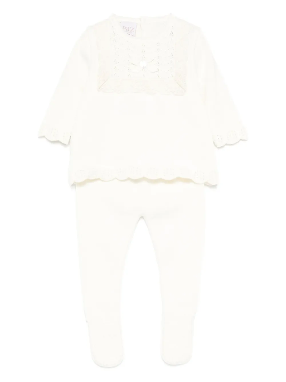 Комплект трикотажных брюк с кружевной отделкой Paz Rodriguez, нейтральный
Комплект трикотажных брюк с кружевной отделкой Paz Rodriguez, нейтральный