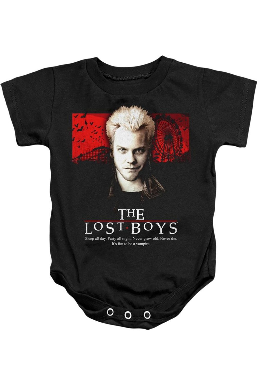 Детский комбинезон на кнопках "Потерянные мальчики: Будь одним из нас" Gildan, черный
Детский комбинезон на кнопках "Потерянные мальчики: Будь одним из нас" Gildan, черный