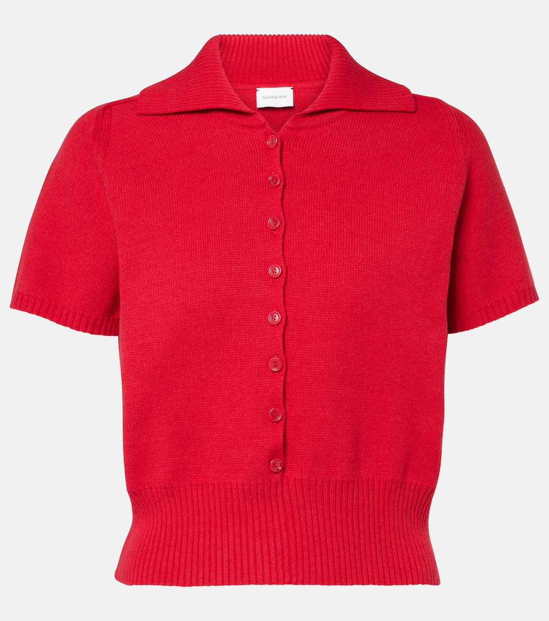 Укороченный свитер из смесовой хлопковой ткани Magda Butrym, красный
Укороченный свитер из смесовой хлопковой ткани Magda Butrym, красный