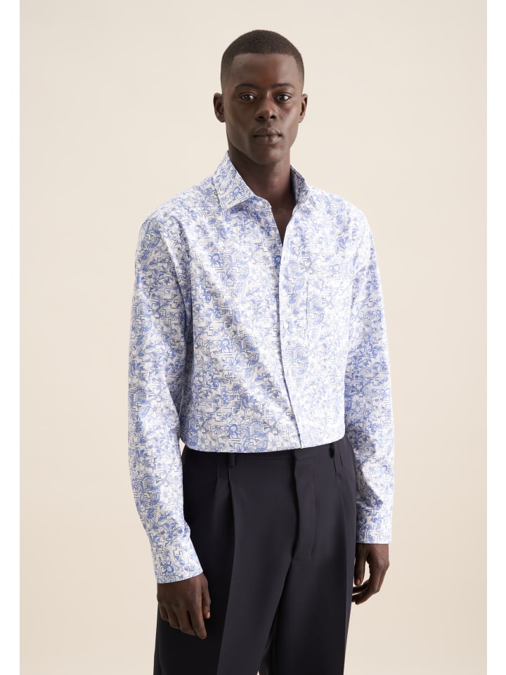 Деловая рубашка, стандартного размера, светло-голубого цвета Seidensticker
Деловая рубашка, стандартного размера, светло-голубого цвета Seidensticker