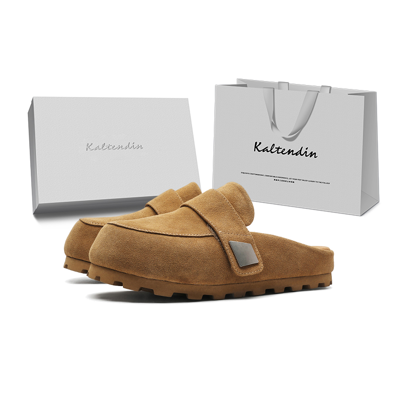 Kaltendin Устойчивые к истиранию нескользящие закрытые тапочки унисекс - Каштановая коробка, цвет Chestnut Box 
Kaltendin Устойчивые к истиранию нескользящие закрытые тапочки унисекс - Каштановая коробка, цвет Chestnut Box