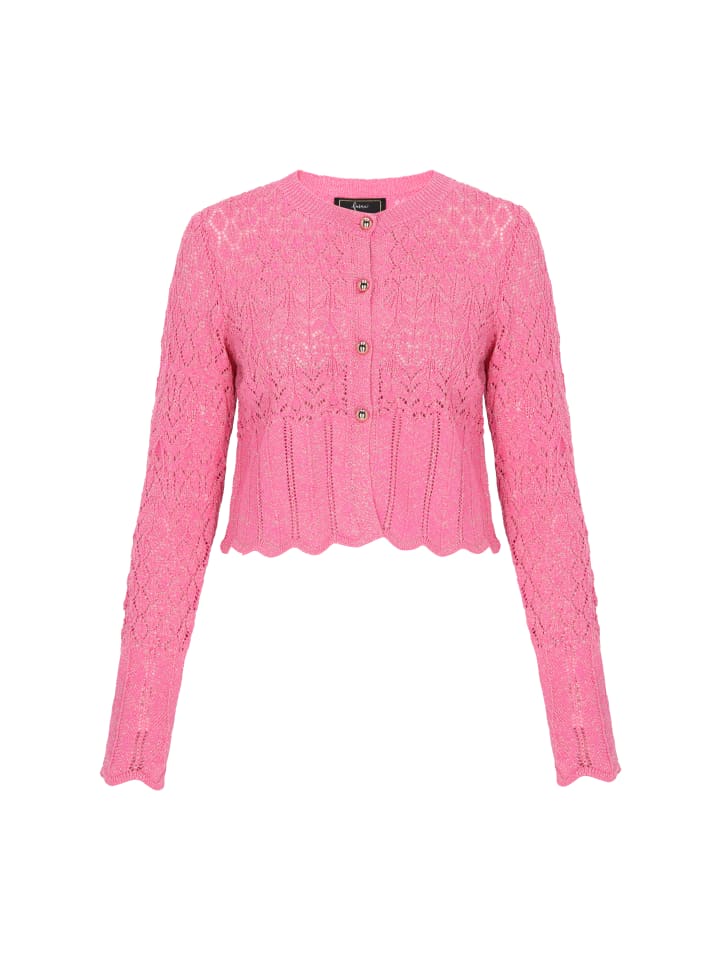 Faina Женский кардиган розового и золотого цвета
Faina Женский кардиган розового и золотого цвета