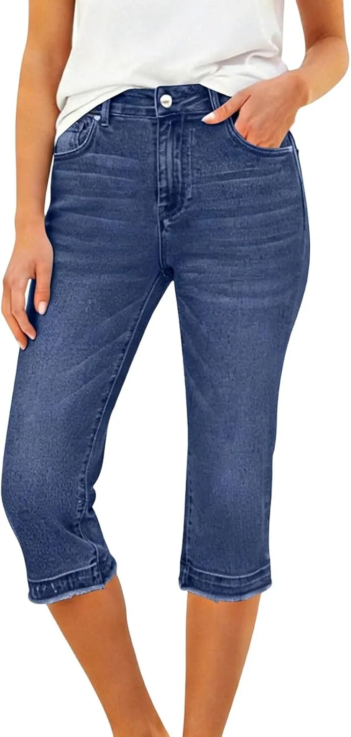 Женские джинсы Capri Mid Rise с потертостями
Женские джинсы Capri Mid Rise с потертостями