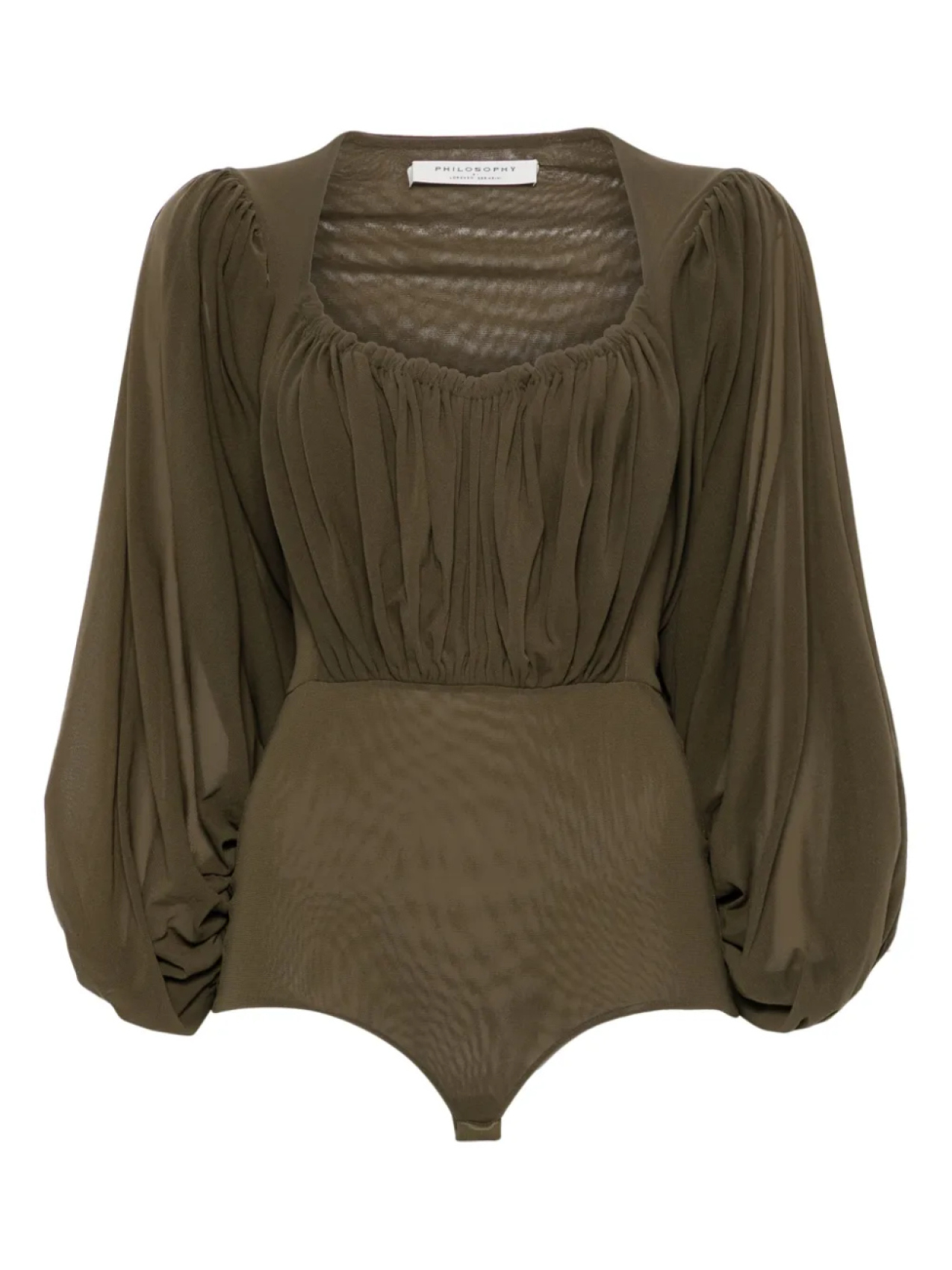 Боди с драпировкой Philosophy Di Lorenzo Serafini, зеленый
Боди с драпировкой Philosophy Di Lorenzo Serafini, зеленый