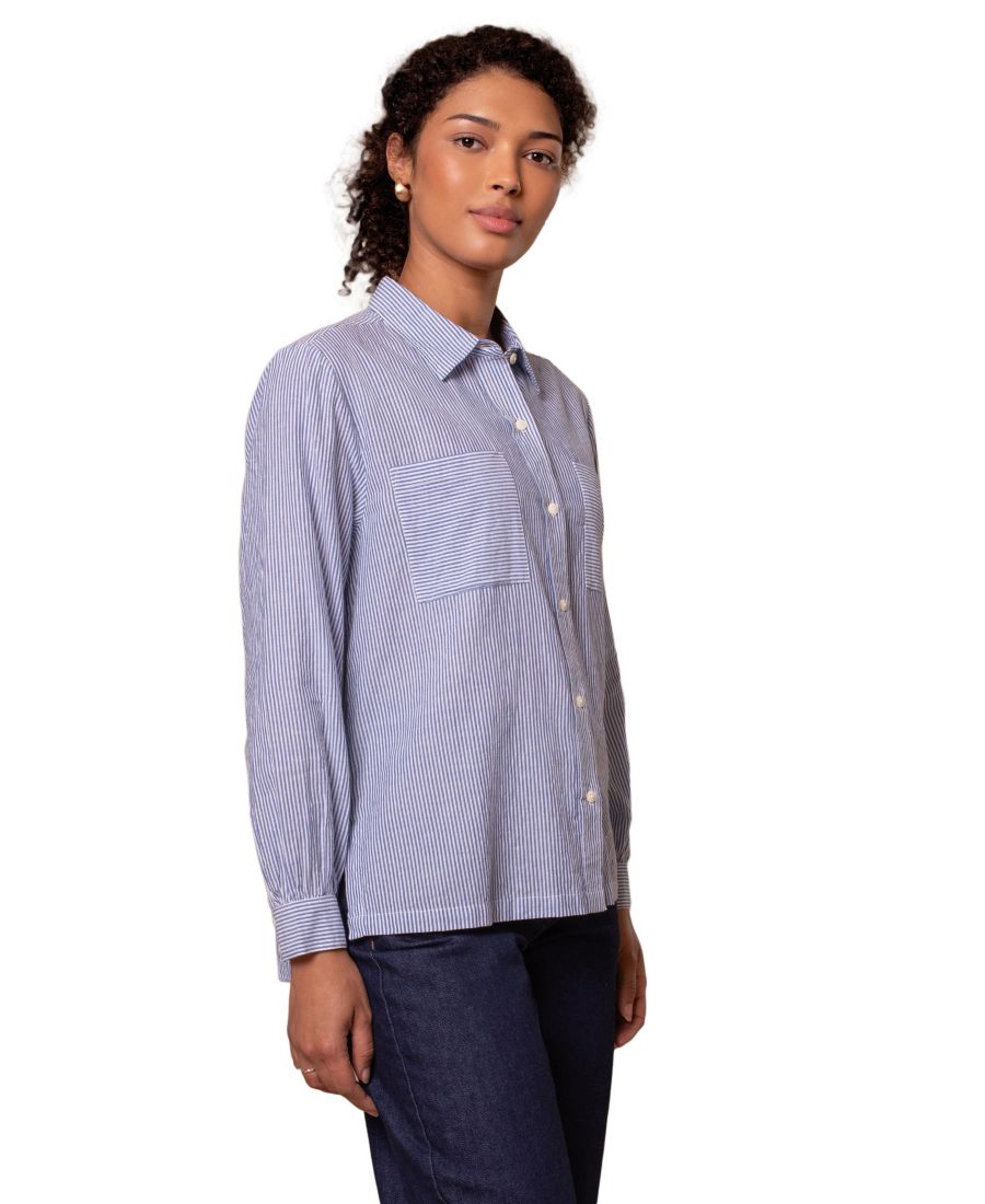 Женская полосатая рубашка с боковым разрезом Celtic & Co, Blue stripe
Женская полосатая рубашка с боковым разрезом Celtic & Co, Blue stripe