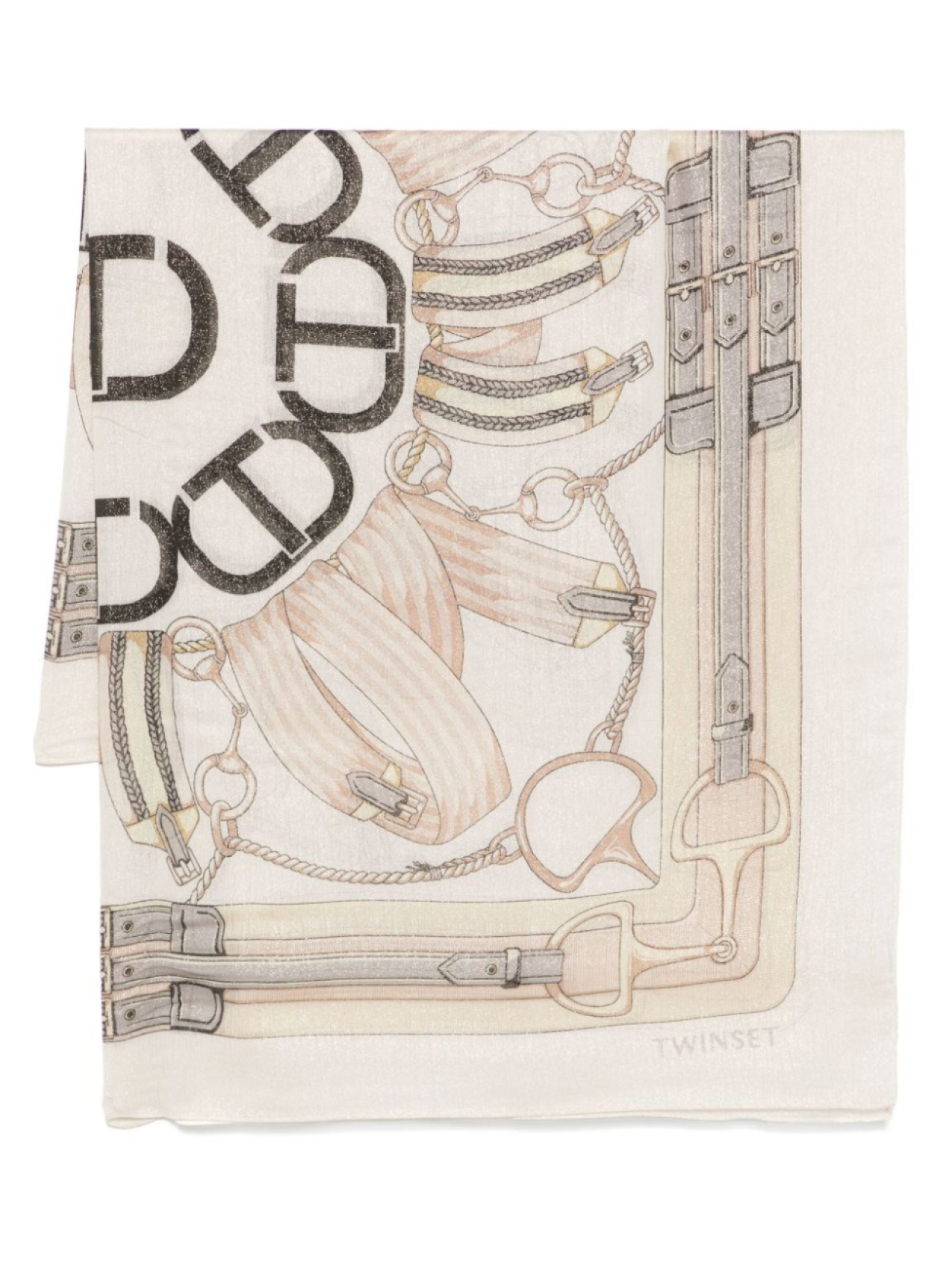 TWINSET шарф с принтом, нейтральный цвет
TWINSET шарф с принтом, нейтральный цвет