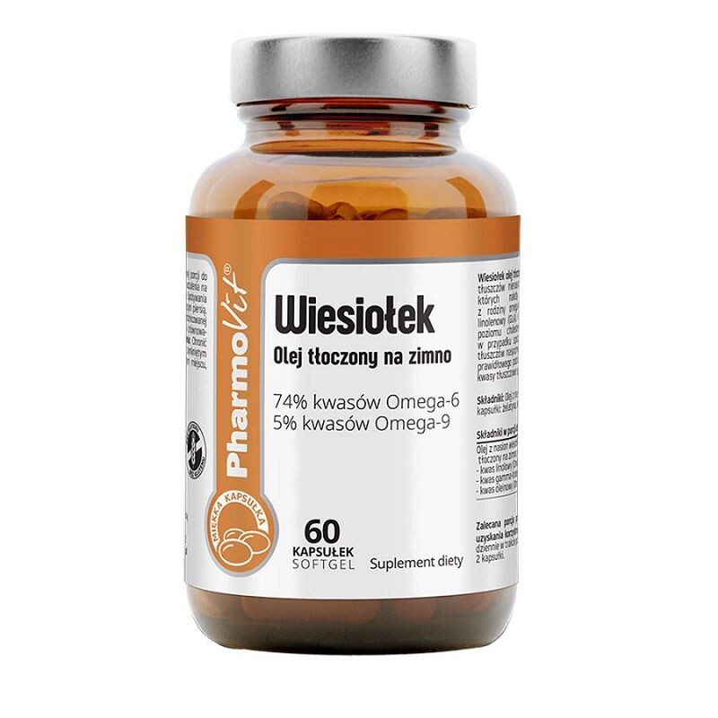 Капсулы, поддерживающие иммунную систему Pharmovit Clean Label Wiesiołek Olej Tłoczony Na Zimno, 60 шт
Капсулы, поддерживающие иммунную систему Pharmovit Clean Label Wiesiołek Olej Tłoczony Na Zimno, 60 шт