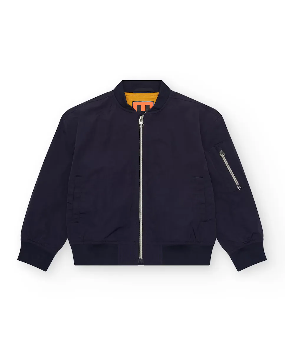 Детская куртка-бомбер с металлической молнией Tuc tuc, темно-синий
Детская куртка-бомбер с металлической молнией Tuc tuc, темно-синий