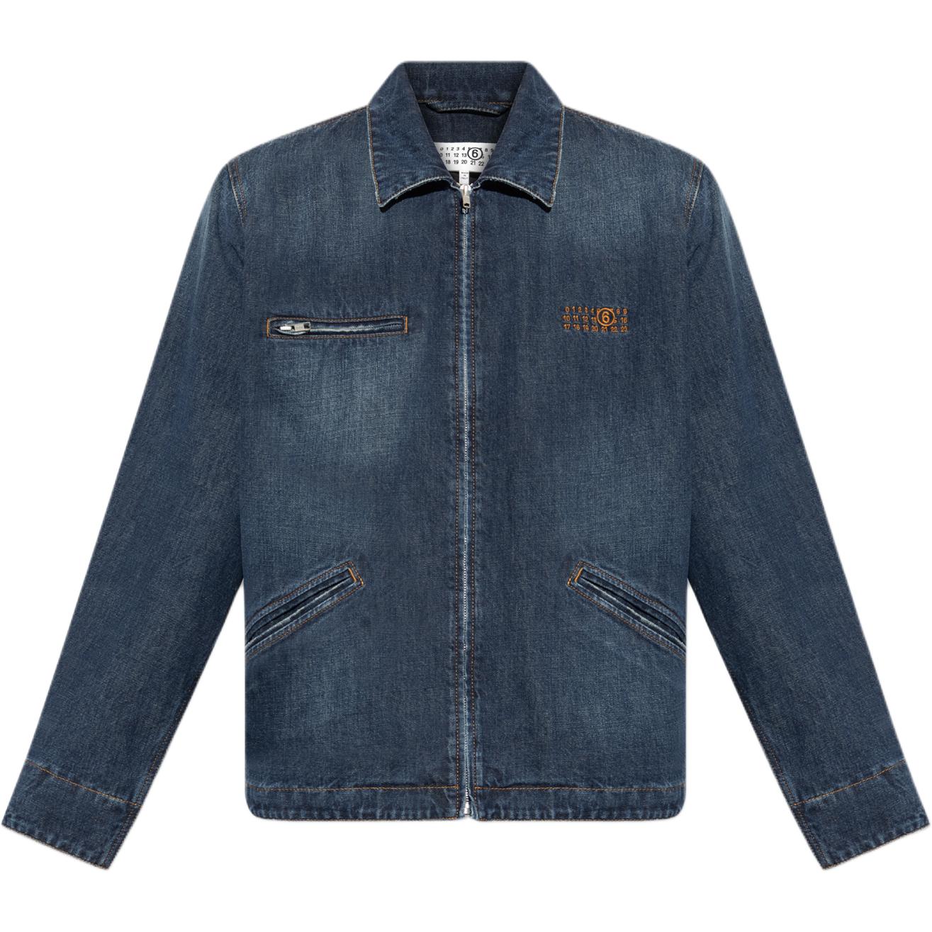 Куртка джинсовая с застежкой-молнией MM6 Maison Margiela, синий
Куртка джинсовая с застежкой-молнией MM6 Maison Margiela, синий