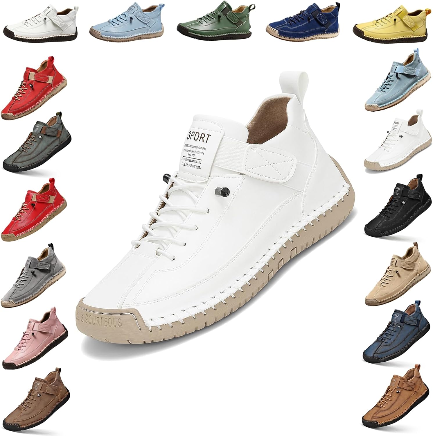 YTINGNICE Унисекс ортопедические ботинки на щиколотку, ручная работа, кожа с липучкой, поддержка свода стопы, обувь для ходьбы без шнурков, белый
YTINGNICE Унисекс ортопедические ботинки на щиколотку, ручная работа, кожа с липучкой, поддержка свода стопы, обувь для ходьбы без шнурков, белый