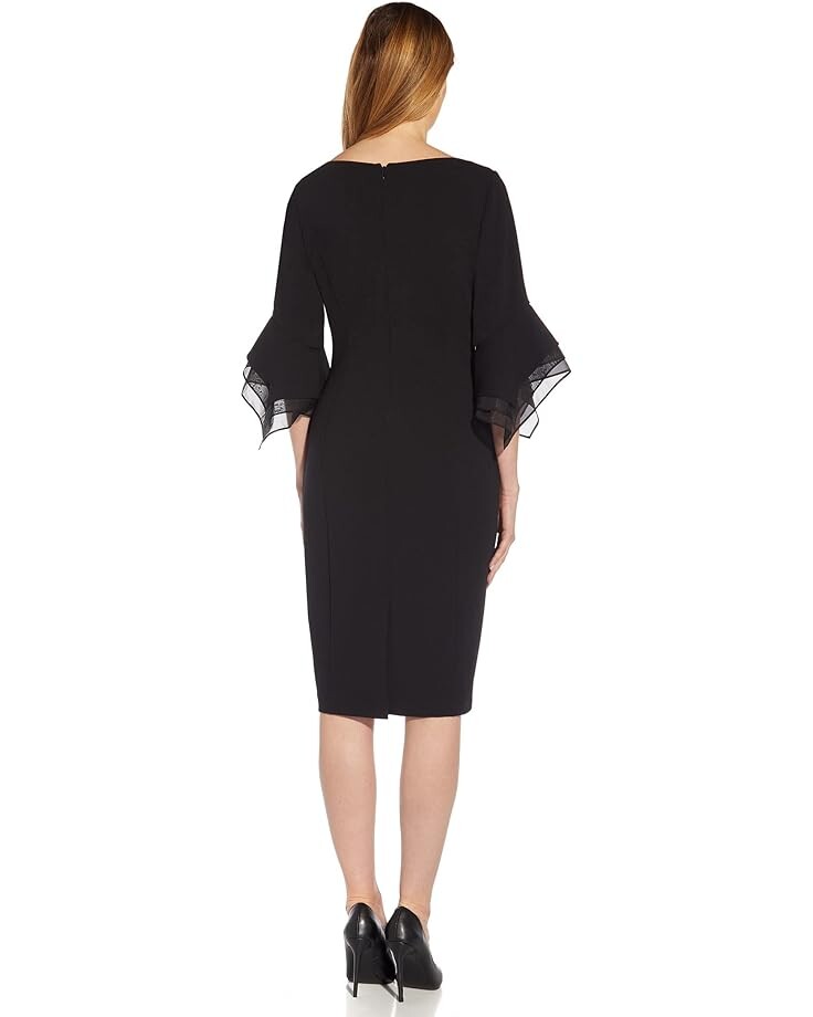 Платье Adrianna Papell Stretch Knit Crepe Sheath Dress with Tiered Organza Bell Sleeve, черный
Платье Adrianna Papell Stretch Knit Crepe Sheath Dress with Tiered Organza Bell Sleeve, черный