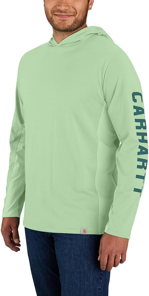 Carhartt мужская футболка с капюшоном Force Relaxed Fit Midweight с длинным рукавом и логотипом, Aventurine
Carhartt мужская футболка с капюшоном Force Relaxed Fit Midweight с длинным рукавом и логотипом, Aventurine