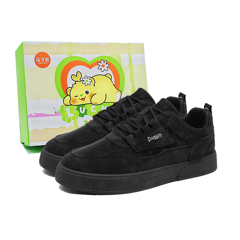 Нескользящие и износостойкие, легкие, увеличивающие рост, низкие мужские кроссовки для скейтбординга Budding Bear, Black (Sprout)
Нескользящие и износостойкие, легкие, увеличивающие рост, низкие мужские кроссовки для скейтбординга Budding Bear, Black (Sprout)