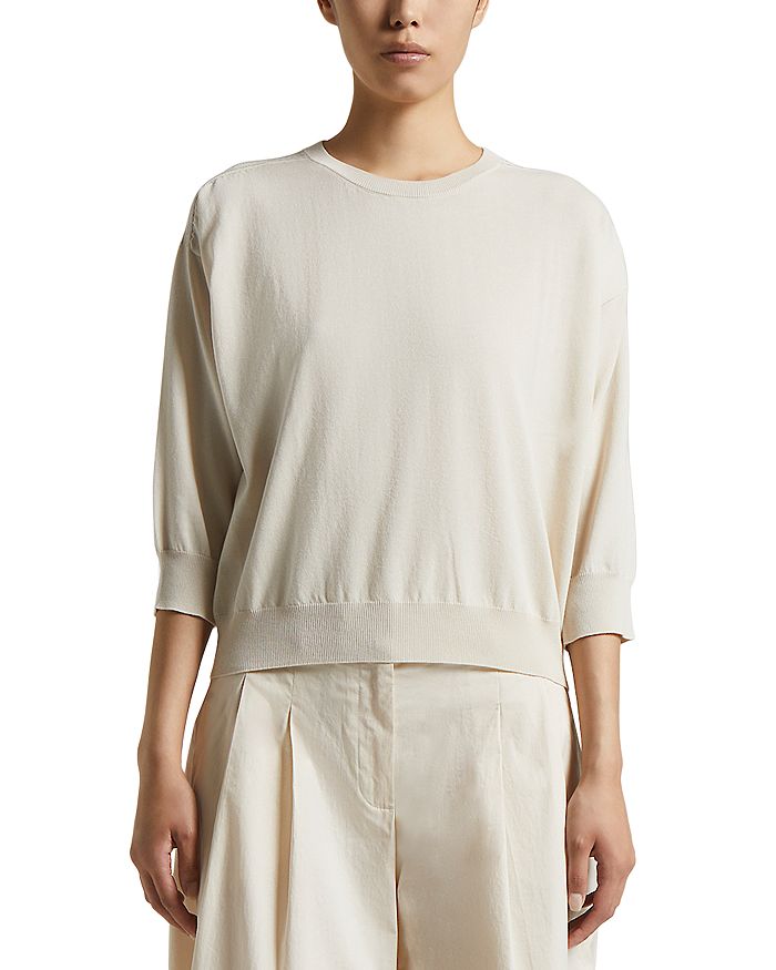 Вязаный джемпер с рукавом 3/4 Peserico, слоновая кость/кремовый
Вязаный джемпер с рукавом 3/4 Peserico, слоновая кость/кремовый