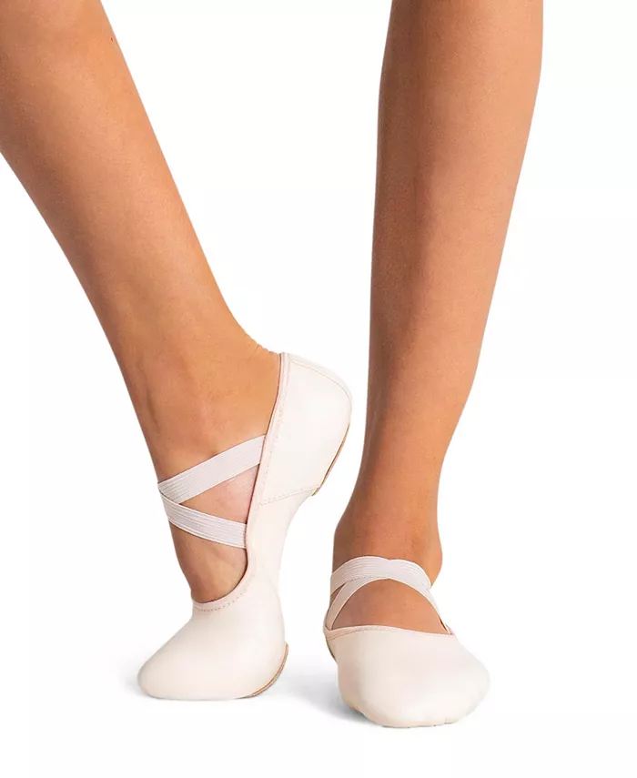 Балетки Hanami из кожи для девочек с широкой колодкой Capezio, розовый
Балетки Hanami из кожи для девочек с широкой колодкой Capezio, розовый