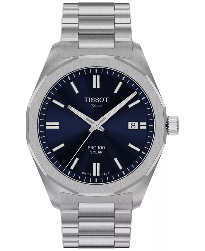 Мужские наручные часы Swiss PRC 100 Solar Quartz на стальном браслете, 39 мм Tissot
Мужские наручные часы Swiss PRC 100 Solar Quartz на стальном браслете, 39 мм Tissot