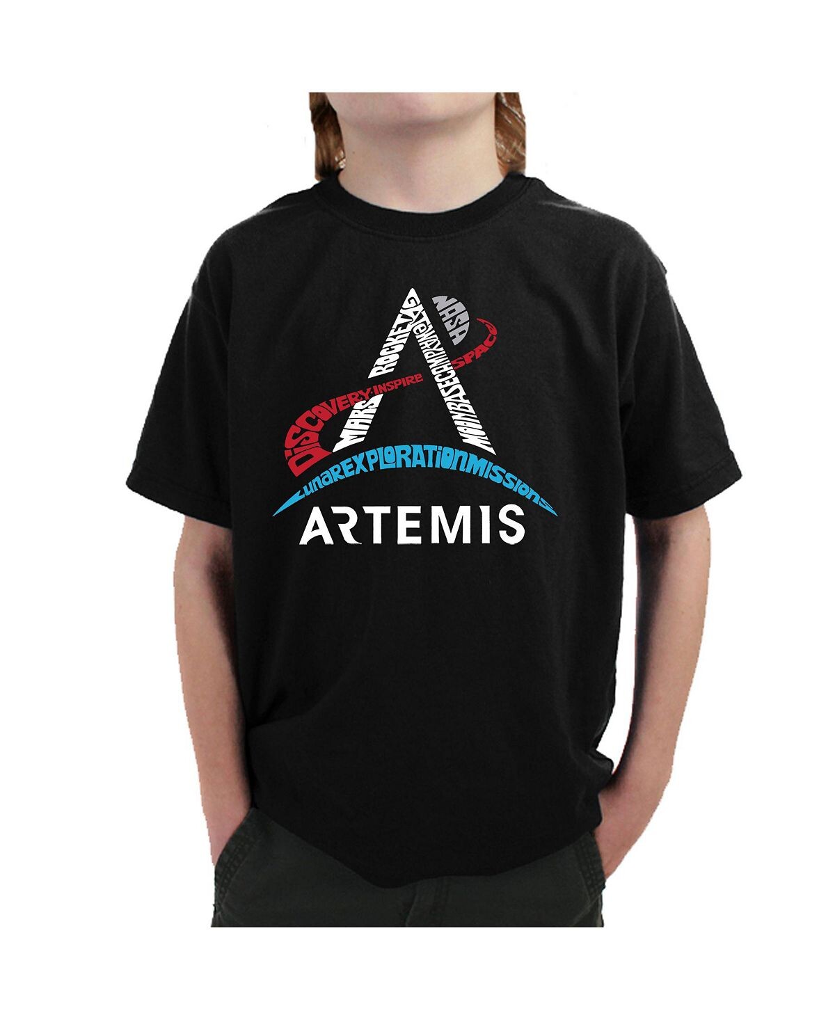 Детский логотип NASA Artemis — футболка для мальчиков с надписью Word Art LA Pop Art
Детский логотип NASA Artemis — футболка для мальчиков с надписью Word Art LA Pop Art