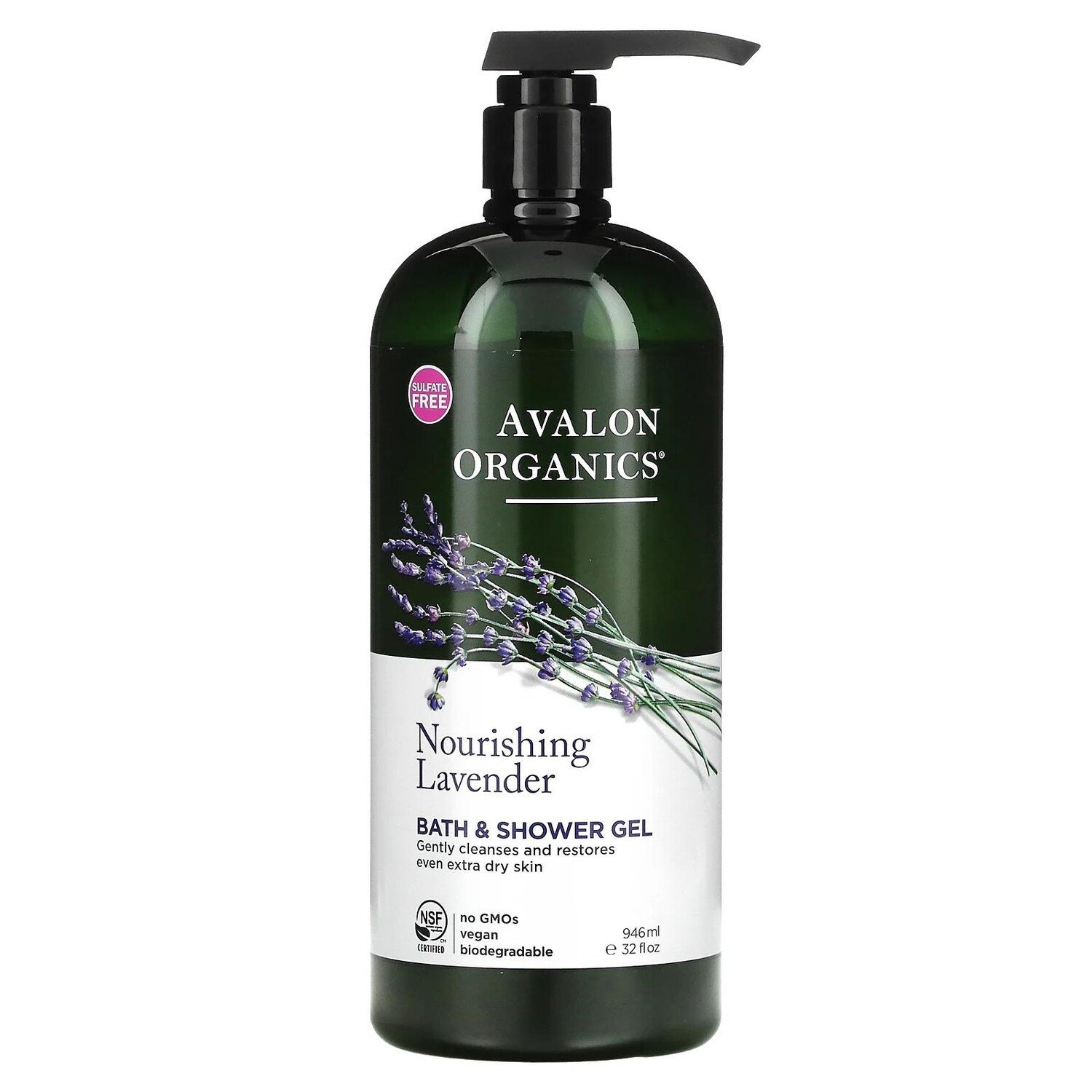 Avalon Organics Гель для ванной и душа "Питательная лаванда" 32 жидк. унции (946 мл)
Avalon Organics Гель для ванной и душа "Питательная лаванда" 32 жидк. унции (946 мл)