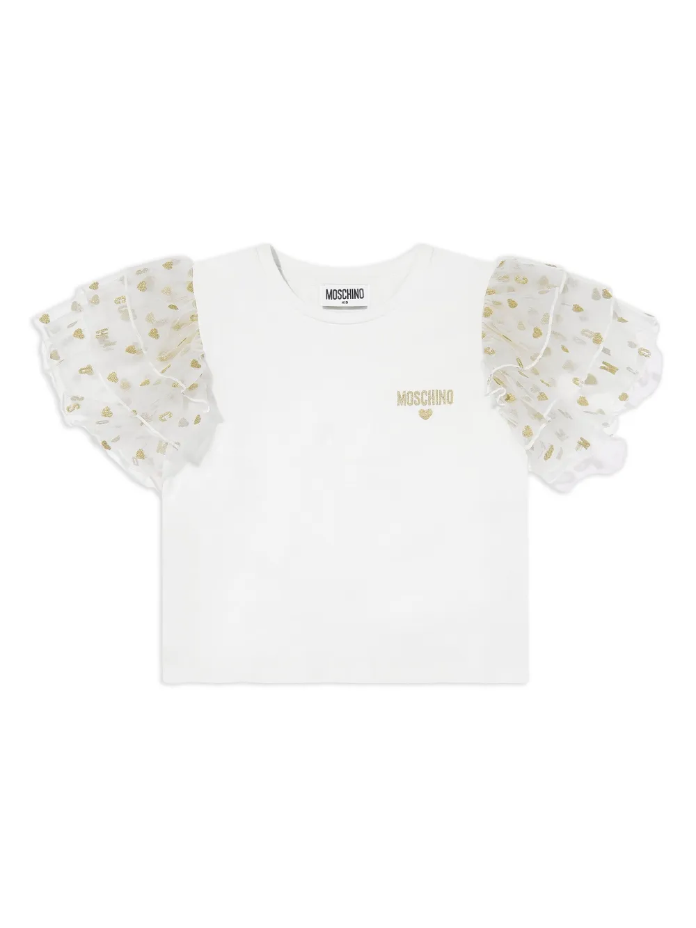 Футболка с логотипом Moschino Kids, белый
Футболка с логотипом Moschino Kids, белый