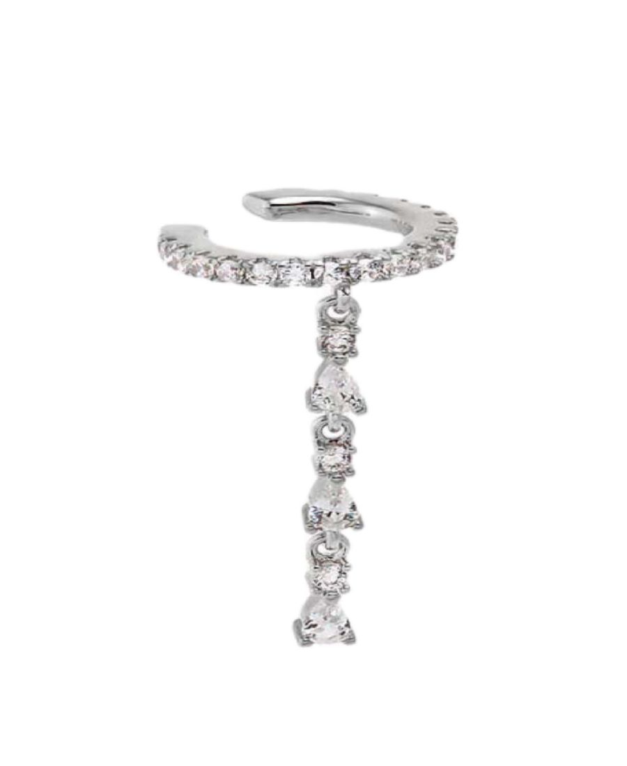 Позолоченные теннисные короткие серьги-каффы с кубическим цирконием by Adina Eden, Silver
Позолоченные теннисные короткие серьги-каффы с кубическим цирконием by Adina Eden, Silver