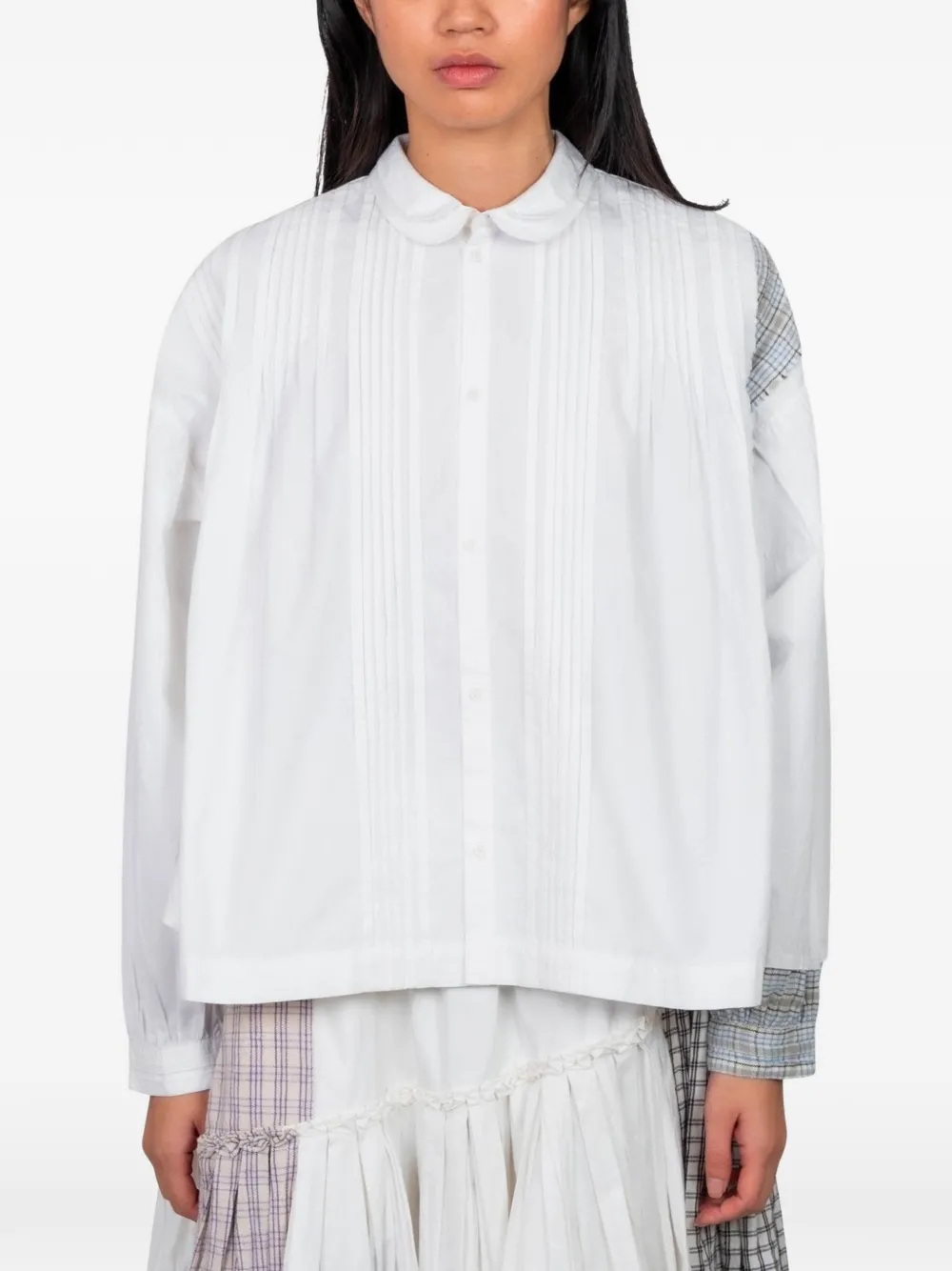 Рубашка с отделкой в технике пэчворк Story Mfg., белый
Рубашка с отделкой в технике пэчворк Story Mfg., белый