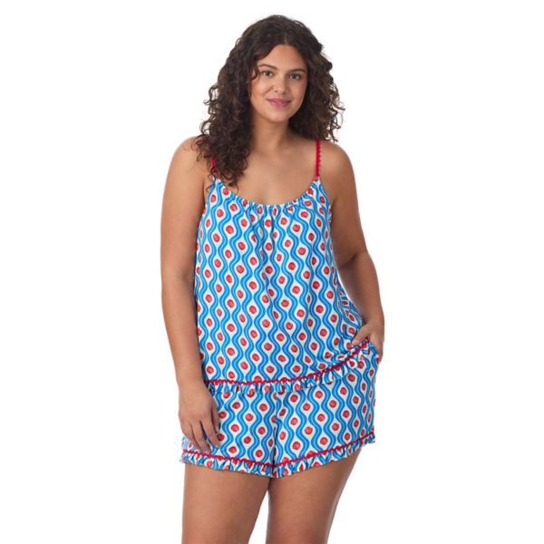 Уютный пижамный комплект из двух предметов: майка и пижамные шорты больших размеров Beauty Sleep Social, цвет dont be shellfish 
Уютный пижамный комплект из двух предметов: майка и пижамные шорты больших размеров Beauty Sleep Social, цвет dont be shellfish