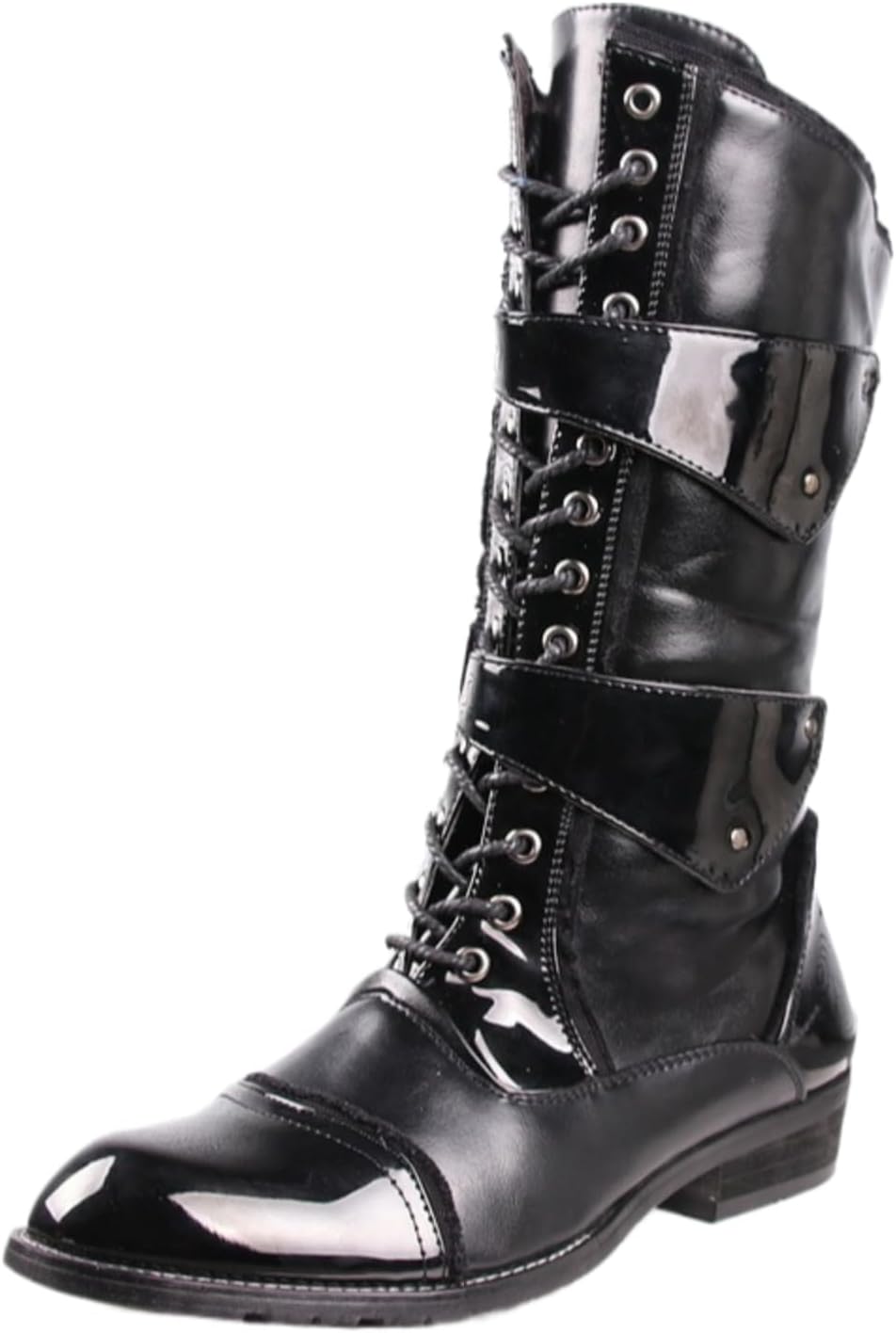 Мужские кожаные байкерские ботинки на шнуровке до икра с боковой молнией, модный острый носок, каблук-блок, корейский стиль, западные ботинки для повседневной носки, активного отдыха и вечеринок Netehadi, черный
Мужские кожаные байкерские ботинки на шнуровке до икра с боковой молнией, модный острый носок, каблук-блок, корейский стиль, западные ботинки для повседневной носки, активного отдыха и вечеринок Netehadi, черный