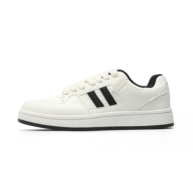 SEMIR Антискользящие износостойкие низкие скейтерские кроссовки мужские бело-черные, цвет White Black 
SEMIR Антискользящие износостойкие низкие скейтерские кроссовки мужские бело-черные, цвет White Black