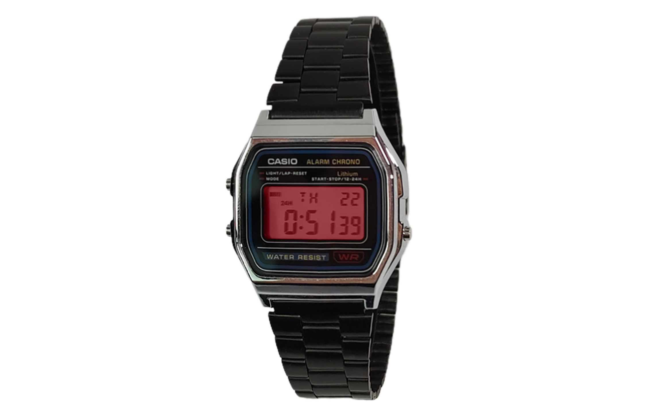 CASIO Кварцевые часы унисекс с черным циферблатом на стальном браслете
CASIO Кварцевые часы унисекс с черным циферблатом на стальном браслете