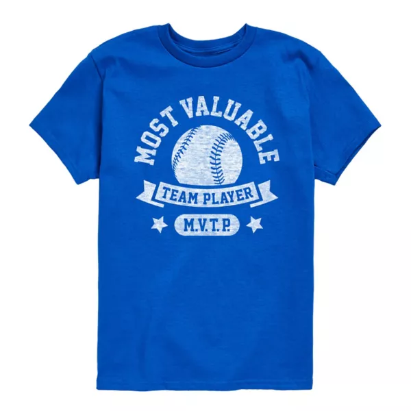 Бейсбольная футболка с графическим принтом самого ценного игрока команды для мальчиков 8-20 лет Licensed Character, синий
Бейсбольная футболка с графическим принтом самого ценного игрока команды для мальчиков 8-20 лет Licensed Character, синий