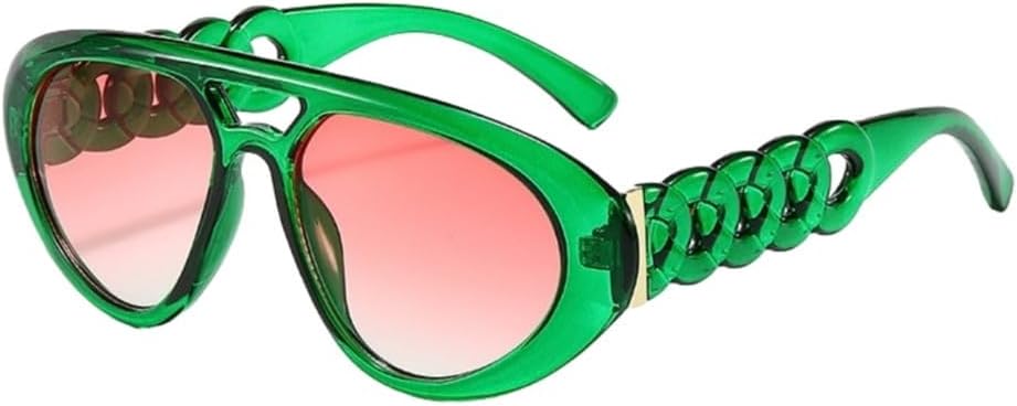 Крупные солнцезащитные очки с двойной перемычкой овальной формы для женщин, ретро-очки с цветными линзами, модные солнцезащитные очки для мужчин с защитой от УФ-излучения UV400 UJNHGQ, Green Pink
Крупные солнцезащитные очки с двойной перемычкой овальной формы для женщин, ретро-очки с цветными линзами, модные солнцезащитные очки для мужчин с защитой от УФ-излучения UV400 UJNHGQ, Green Pink