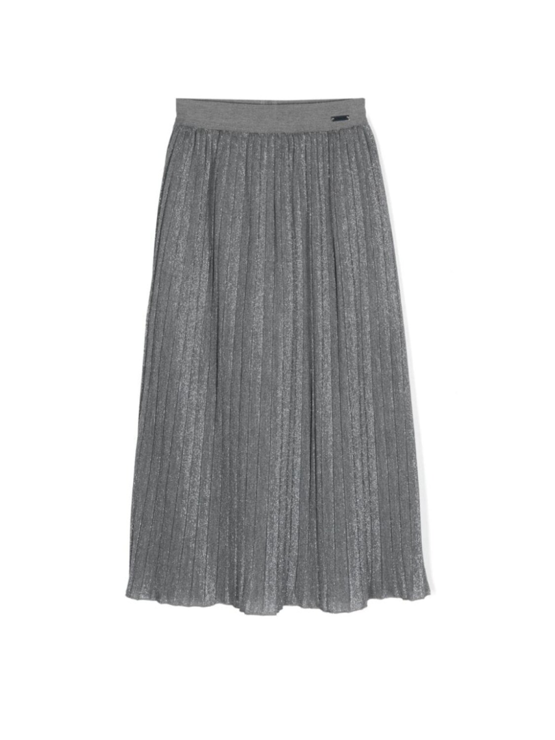 Monnalisa плиссированная юбка миди с люрексом, серый
Monnalisa плиссированная юбка миди с люрексом, серый