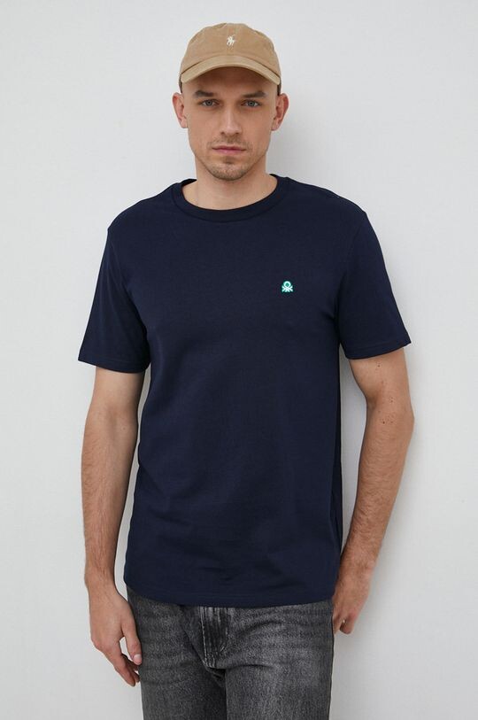 Хлопковая футболка United Colors of Benetton, темно-синий
Хлопковая футболка United Colors of Benetton, темно-синий