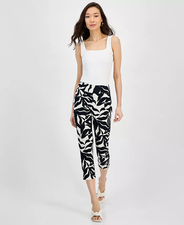 Женские утягивающие брюки-капри с утягивающим эффектом, 0P-28W I.N.C. International Concepts
Женские утягивающие брюки-капри с утягивающим эффектом, 0P-28W I.N.C. International Concepts