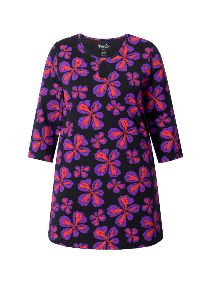 Длинная рубашка черного цвета Ulla Popken
Длинная рубашка черного цвета Ulla Popken