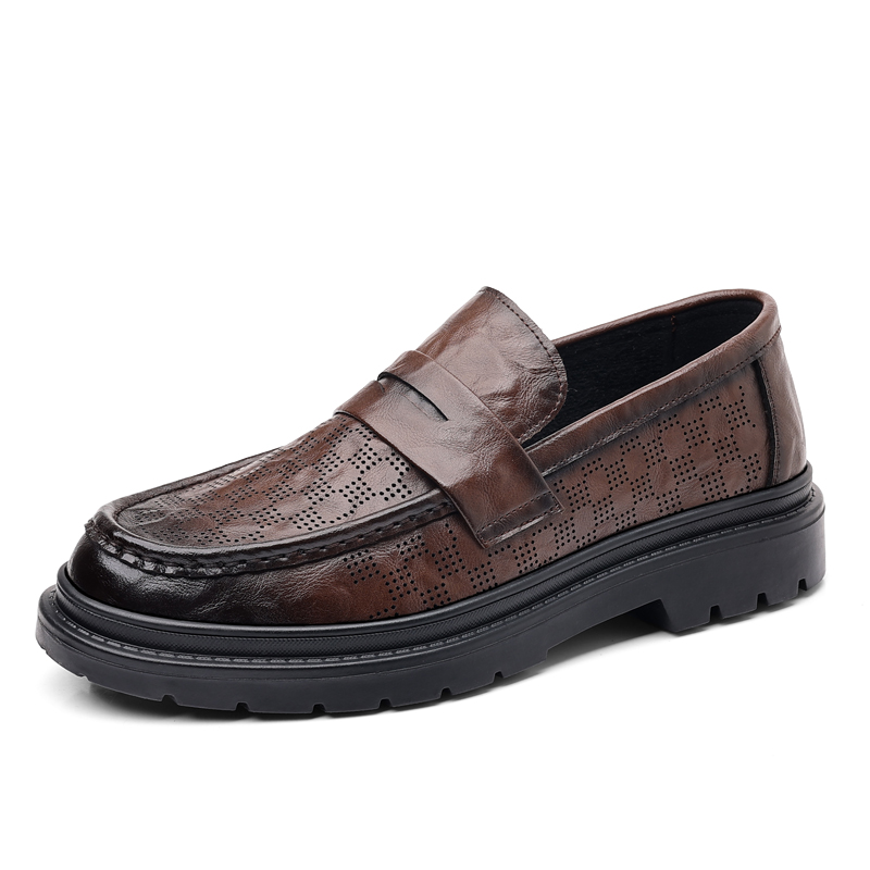 Shanpijiang Мужские лоферы чайно-коричневые с перфорацией, цвет Tea Brown (Cut-Out)
Shanpijiang Мужские лоферы чайно-коричневые с перфорацией, цвет Tea Brown (Cut-Out)