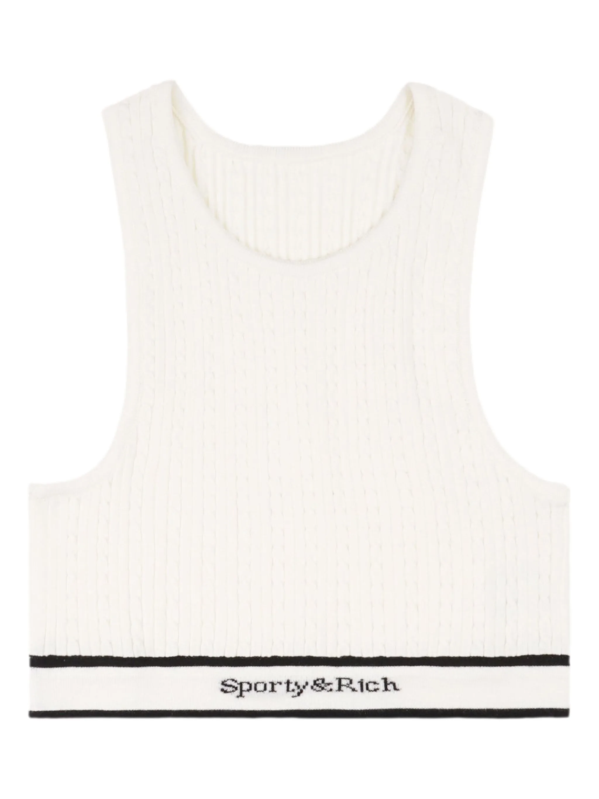 Спортивный бюстгальтер фактурной вязки Sporty & Rich, белый
Спортивный бюстгальтер фактурной вязки Sporty & Rich, белый