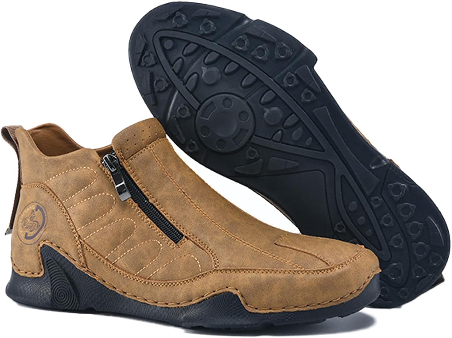 Мужские кожаные слипоны для ходьбы, ботинки до щиколотки, наружные противоскользящие, с двойной молнией, высокие, для вождения и работы, повседневные легкие ботинки Чакка Qooel, коричневый
Мужские кожаные слипоны для ходьбы, ботинки до щиколотки, наружные противоскользящие, с двойной молнией, высокие, для вождения и работы, повседневные легкие ботинки Чакка Qooel, коричневый