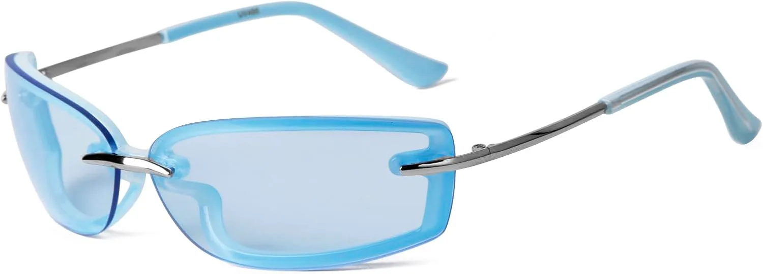 Модные прямоугольные солнцезащитные очки в стиле Y2K для женщин и мужчин, дизайнерские солнцезащитные очки в стиле ретро 90-х с обтекаемой оправой VIA LEECA, Blue
Модные прямоугольные солнцезащитные очки в стиле Y2K для женщин и мужчин, дизайнерские солнцезащитные очки в стиле ретро 90-х с обтекаемой оправой VIA LEECA, Blue