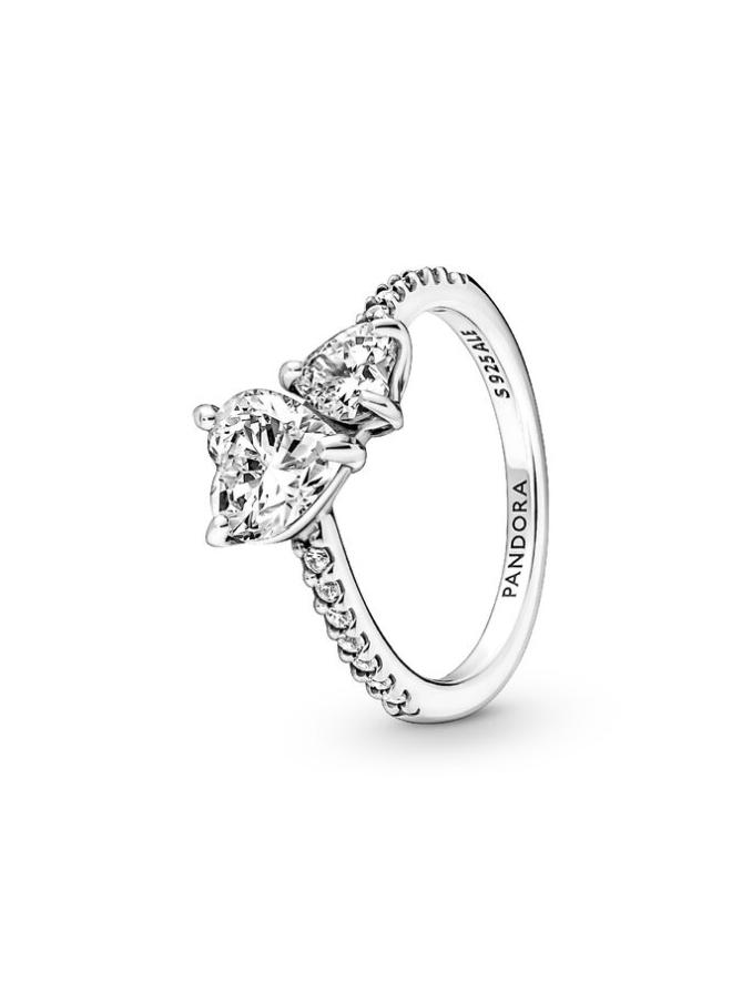 Кольцо Pandora Double Heart Sparkling Ring, стерлинговое серебро
Кольцо Pandora Double Heart Sparkling Ring, стерлинговое серебро
