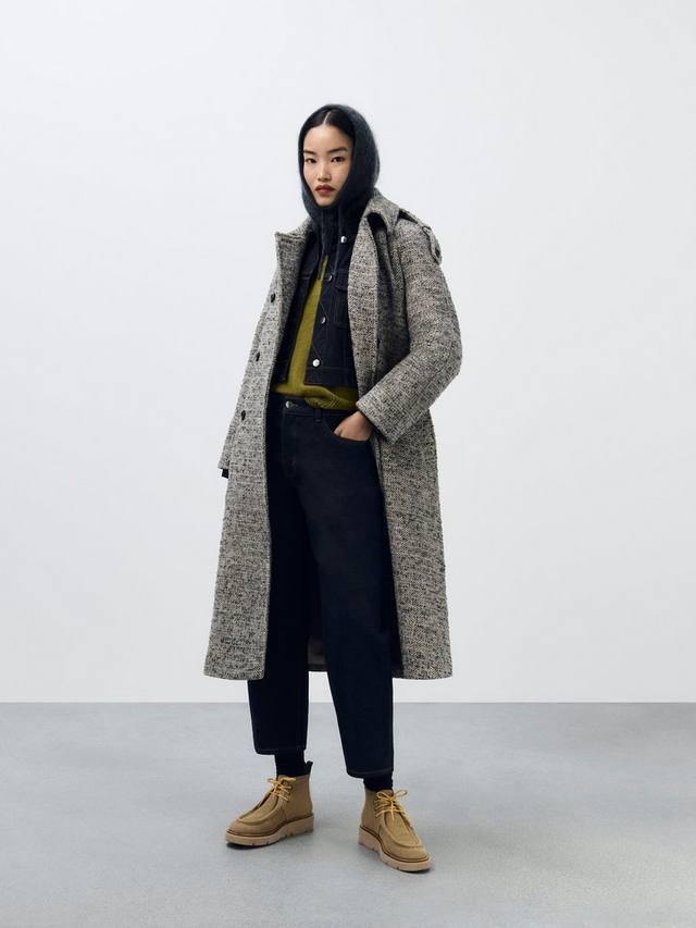 Тренч из шерстяной смеси с узором "елочка" John Lewis, Multi
Тренч из шерстяной смеси с узором "елочка" John Lewis, Multi